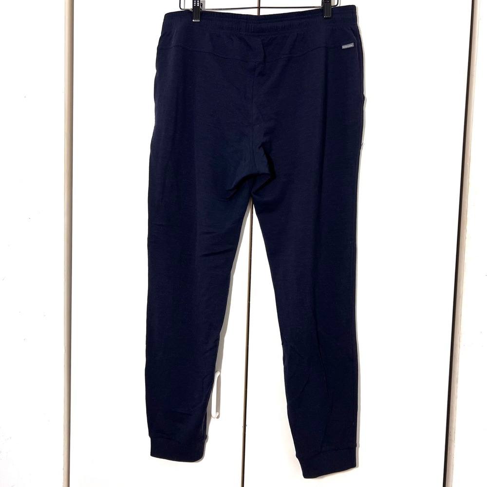 Icebreaker Pants Mens XL Blue Merino Wool Jogger Lounge Hiking Outdoors - Picture 3 of 8